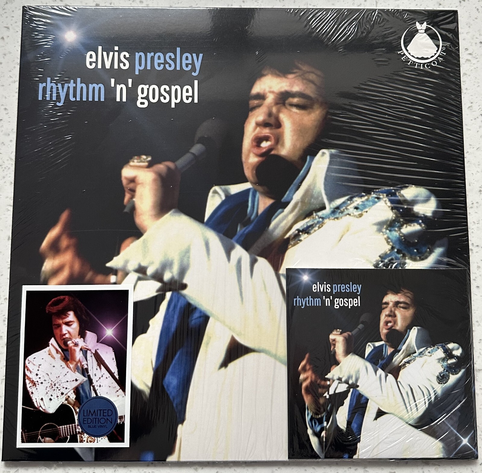 Elvis Presley LP/CD - RHYTHM & GOSPEL - Blue vinyl set - Sealed!