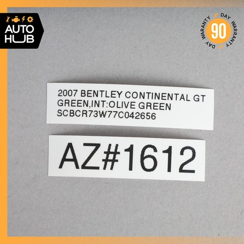 03-10 Bentley Continental GT GTC Left Driver Side Seat Leather Trim OEM - Picture 12 of 12