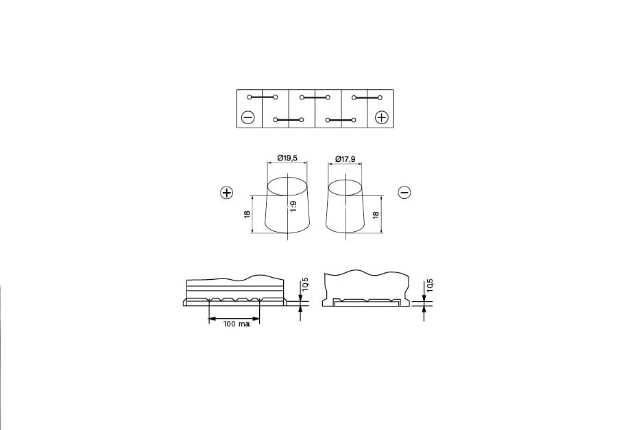 BOSCH BATTERIA AUTO S4 12V 60AH 640A EFB START & STOP +DX  dimens. 242X175X190 - Immagine 4 di 4