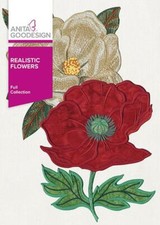 Realistic Flowers Anita Goodesign Embroidery Machine Design CD 150AGHD