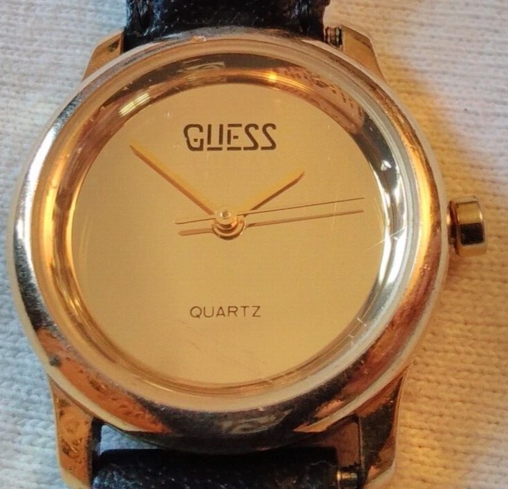 Vintage 1991 Guess Watch Gold Vintage 1991 Guess Quartz Gold Plated Stainless Steel Ladies  main image 4