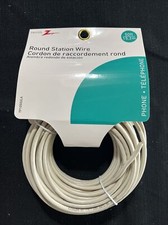 NEW ZENITH TP1050ULA ALMOND 50 FOOT ROUND PHONE TELEPHONE LINE CORD 6316053