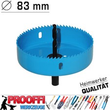 Lochsäge Kreisschneider Ø 83 mm Dosen Bohrer Loch Kreissäge Bohrkrone Für Holz