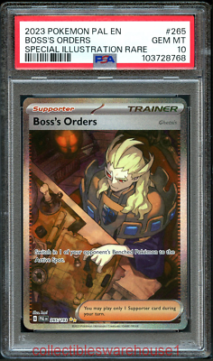 【PSA10】 Pokemon Paldea Evolved Boss's Orders 265 PSA 10 | eBay