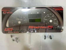 US Speedo SS Gauge Face Kit White Text & Matching Pointers 08-09 Ford F250/350
