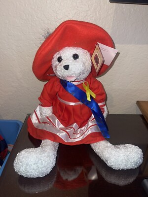 2001 Chantilly Lane 22'' Animated Musical Betsy Bear Sings God Bless America NWT