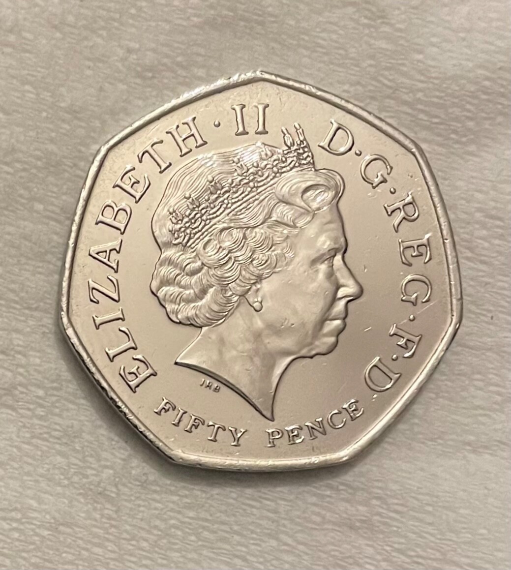 アメリカ硬貨　バンクシー Kew Gardens 2009 50p Genuine Coin Very Rare - Please Read