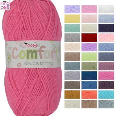 King Cole Comfort Baby DK - alle Farben Strickgarn Acryl Nylon Wollkugel