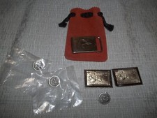 Ducks Unlimited Lot - Belt Buckle - Metal Stamps - Lapel Pins - Collectibles
