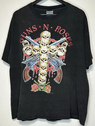 Guns N’ Roses Use Your Illusion Tour Brockum T 1990s vintage concert t-shirt, vintage, size XL, single stitch, B+ condition