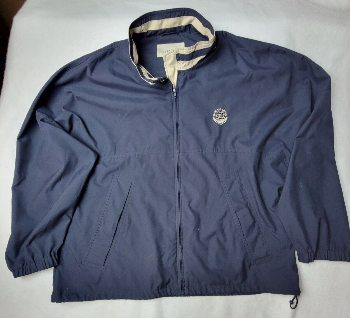 Men's XL Lightweight Blue Golf Jacket by Cutter & Buck - Zip-Up Active Coat