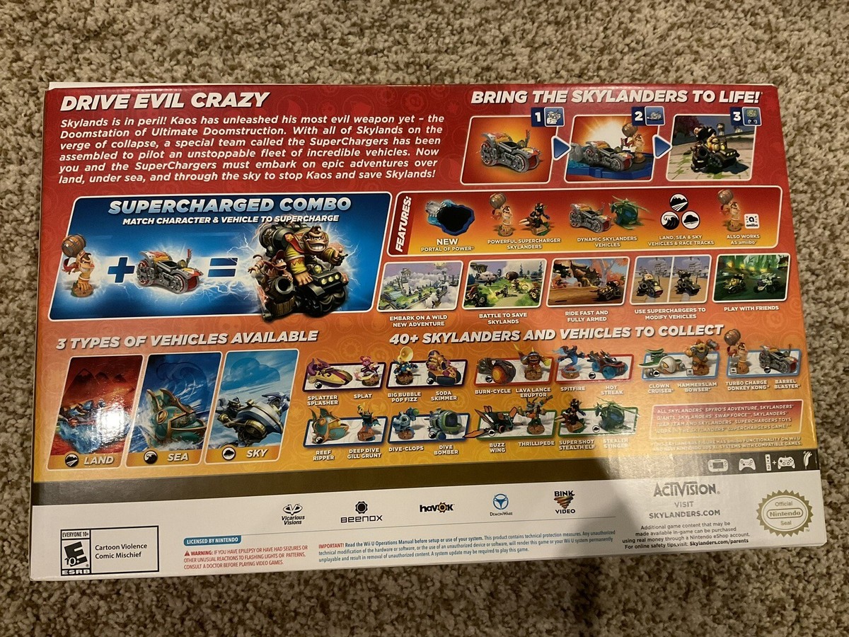 Skylanders Superchargers Starter Pack Nintendo Wii U Donkey Kong