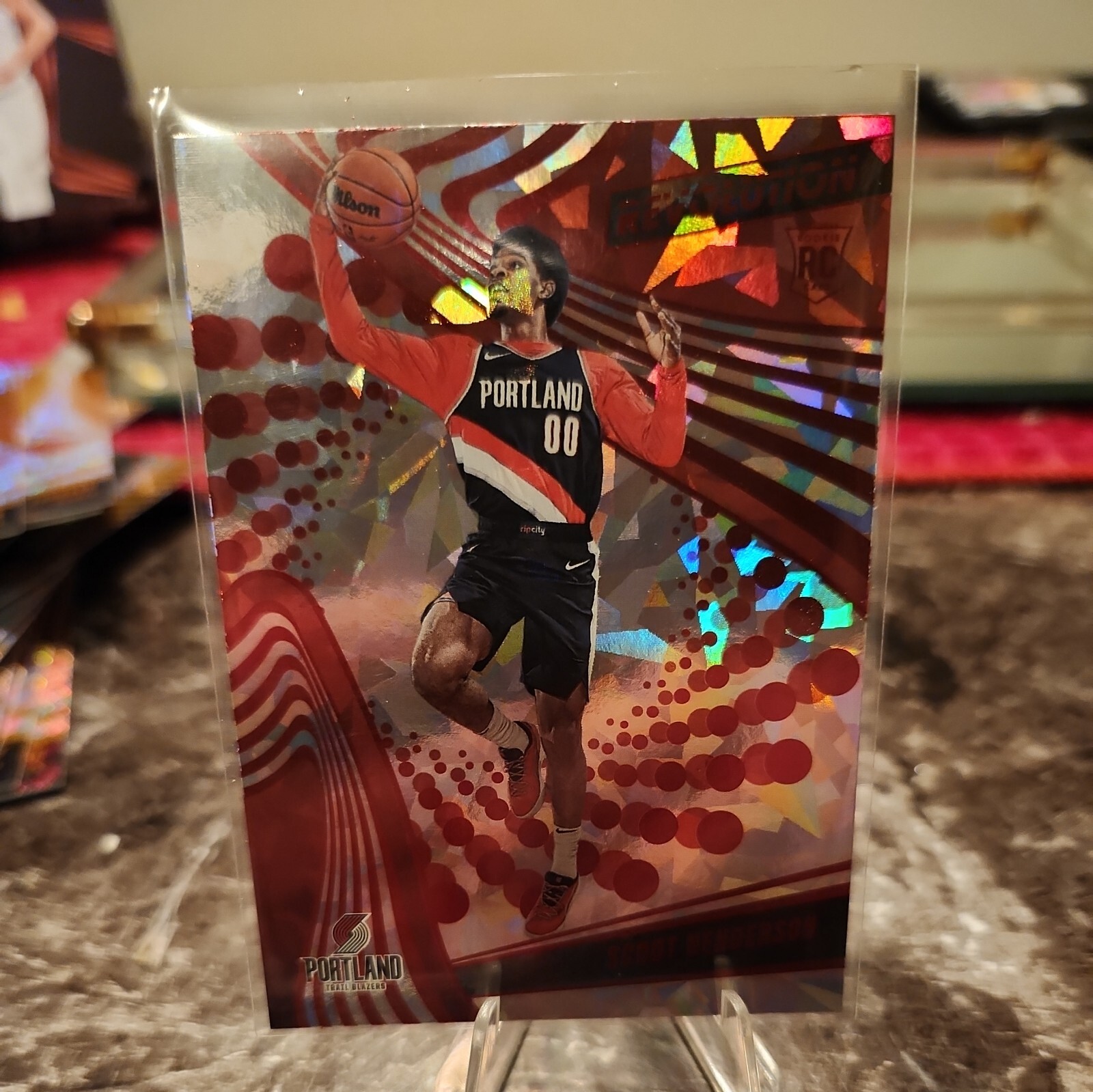 2023-24 Panini Revolution #109 Scoot Henderson Chinese New Year Emerald /88 RC