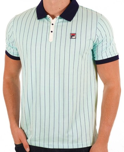 FILA Men's Polo BB1 Classic Vintage Collared Shirt Short Sleeve Stripe Top S-4XL - Picture 25 of 35