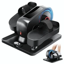 Under Desk Elliptical Machine, Seated Pedal Exerciser with Remote Control&LCD US