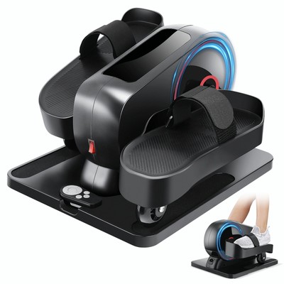 Under Desk Elliptical Machine, Seated Pedal Exerciser with Remote Control&LCD US