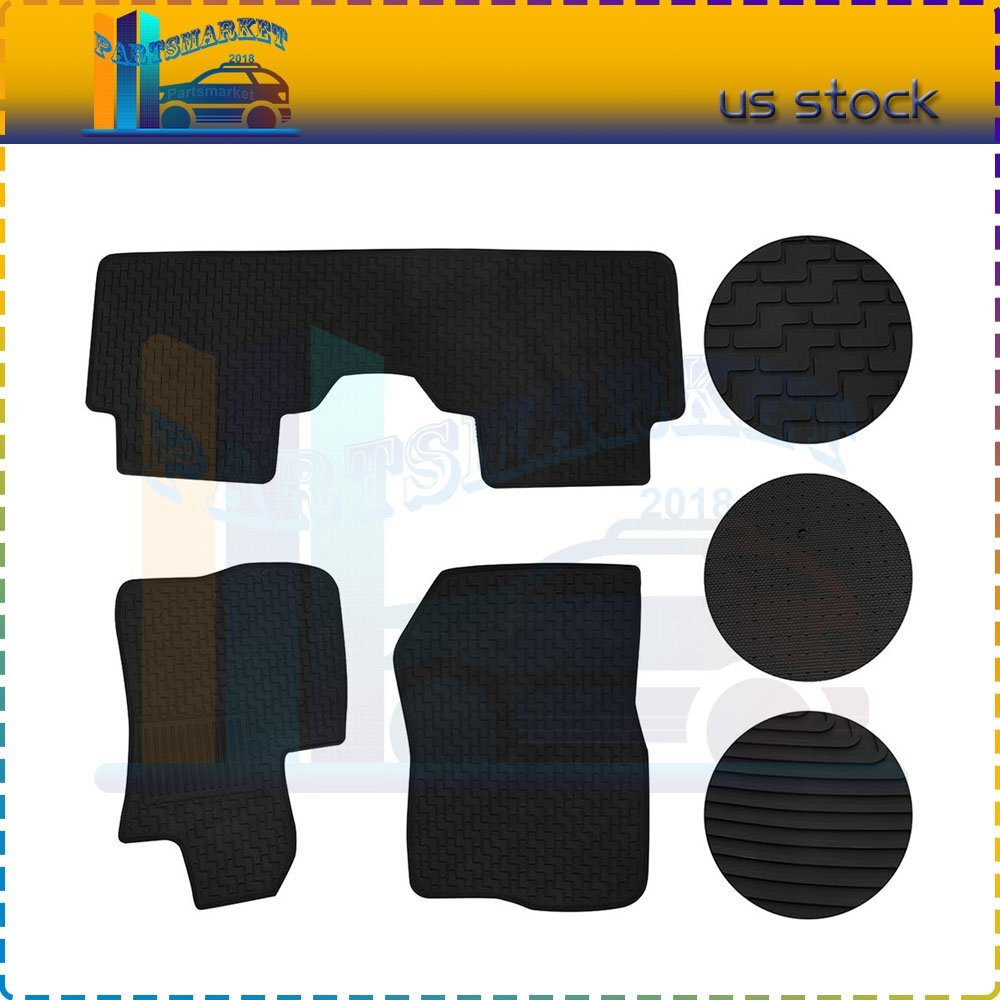 All Weather Black Car Floor Mats 2018 Honda CRV EXL Sport Utility 4