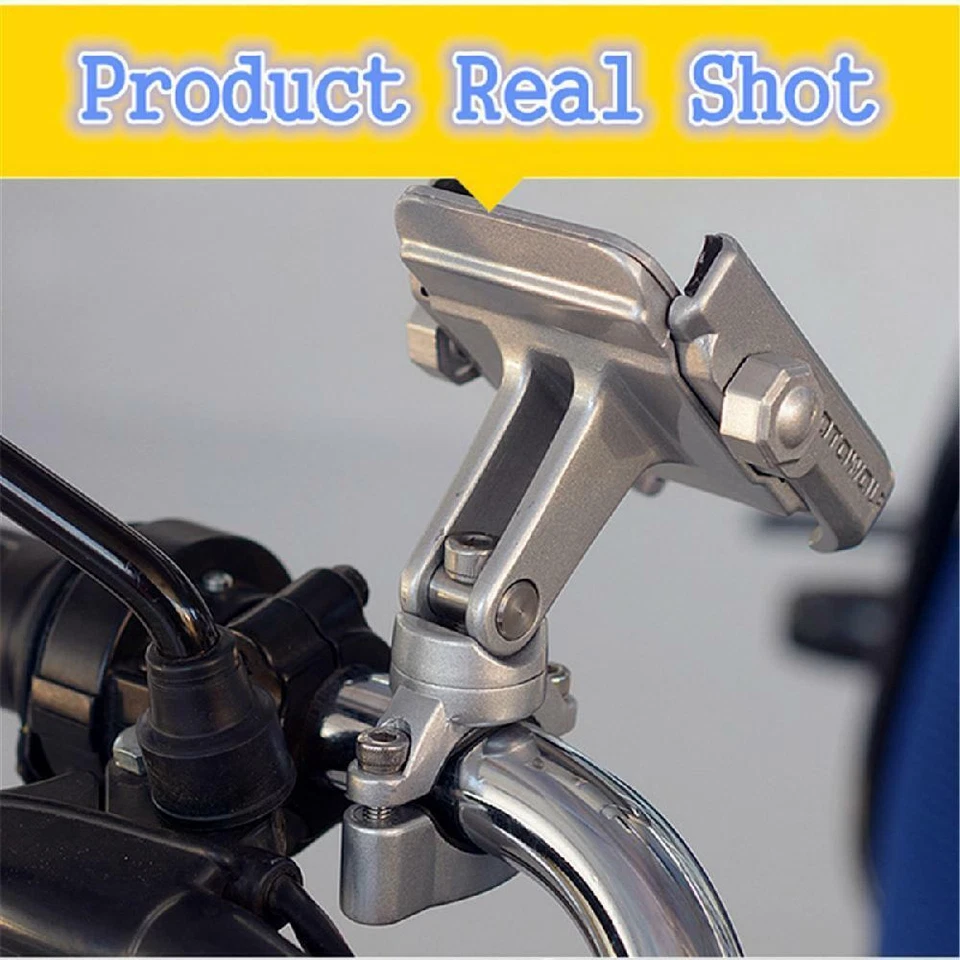 360° Rotation Aluminum Motorcycle Mountain Bike Bicycle Stand Phone Holder Mount - Image 2 of 4
