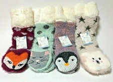 Woman's Lurex Critter Slipper Sock Ultimate Warmth Pick Size Critter-Soft-Cozy