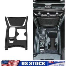 Carbon Fiber Interior Gear Shift Panel Frame Cover Trim For Honda Accord 2018-21