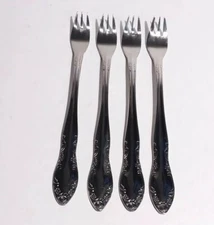 Northland Royal Ballad Cocktail Forks 5 7/8 Inch Stainless Set Of 4