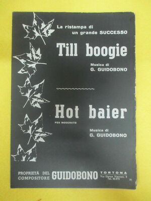 RARE TILL BOOGIE Guidobono HOT BAIER HIT REISSUE SINGLE SCORE (SP2)