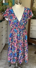 SHEIN Floral faux wrap dress, 4X