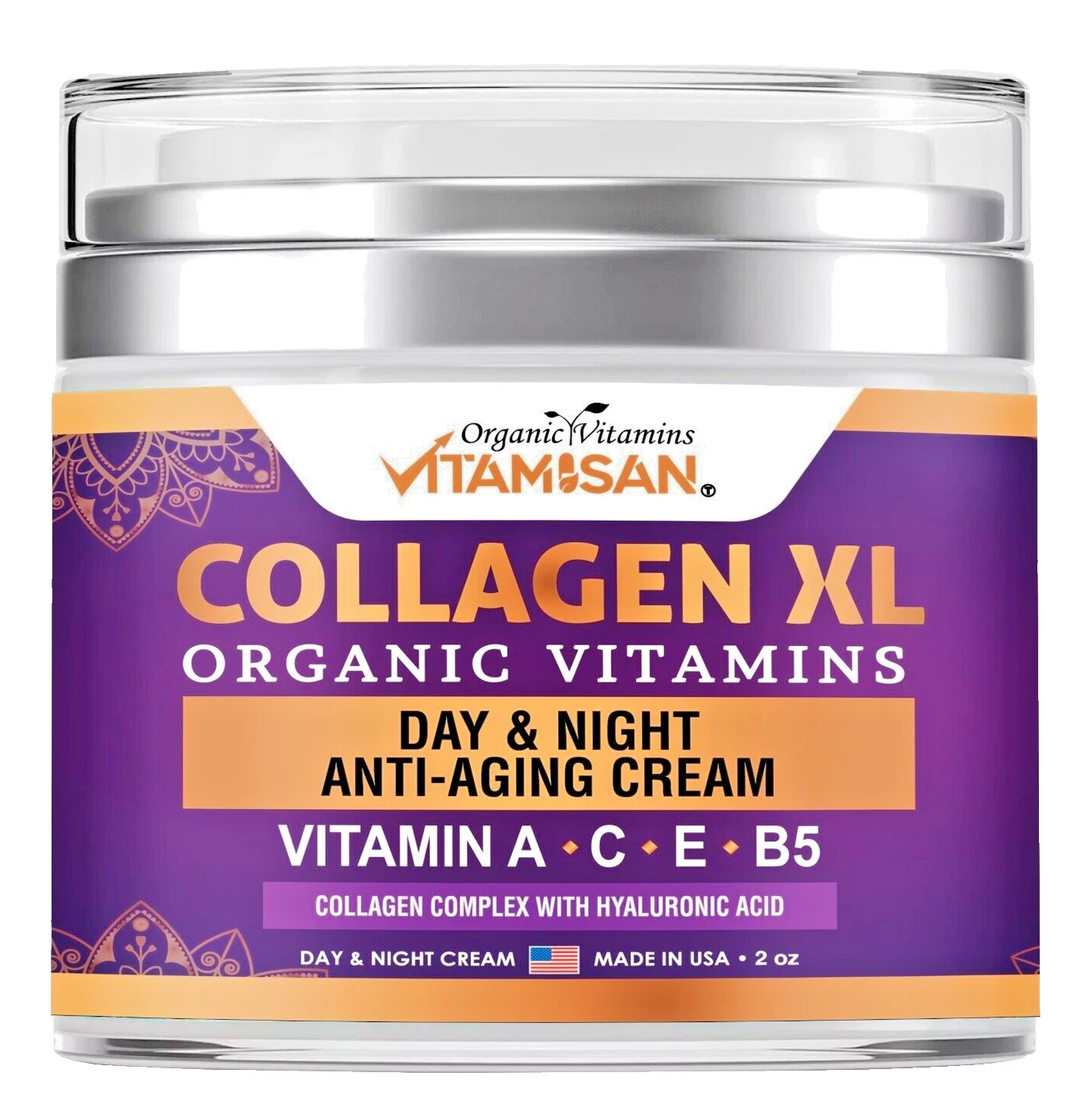 Collagen Face Cream with Airless Pump Anti-Aging Botanical Vitamin A C E B5 2 oz
Opens in a new wind