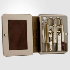 777 Three Seven Gold Nail Clippers 6 Pieces Beauty Set TS-5300G Made in Korea