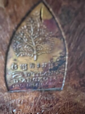 Rare Antique Balinais Sculpture Sur Bois Ramayana Signé Anti