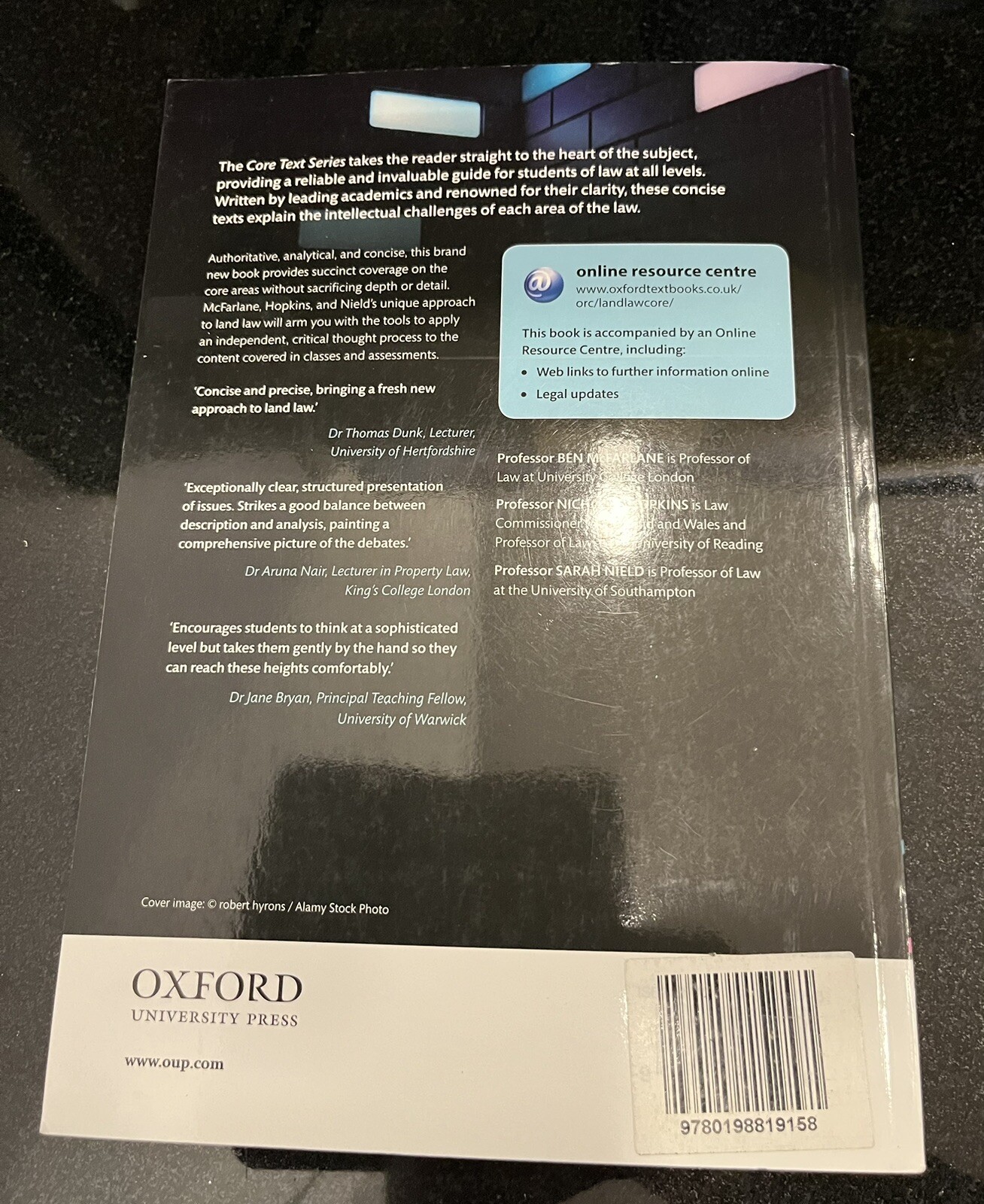 Land Law Text, Cases and Materials by Ben McFarlane, Sarah Nield, Nicholas Hopkins (Paperback