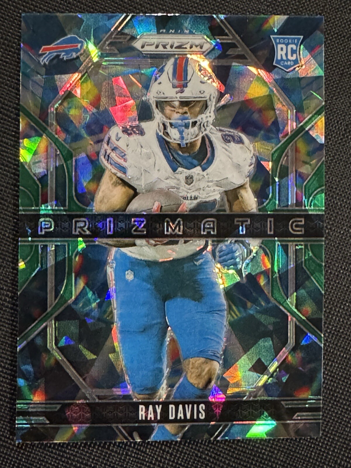 2024 Panini Prizm - Prizmatic Green Ice Prizm #18 Ray Davis (RC)