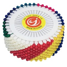 480PCS Sewing Pins Colorful Round Pearl Head Pins Straight Quilting For Craft