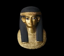 Queen Tuya Mini Mask made in Egypt , Replica Museum Rare Antique