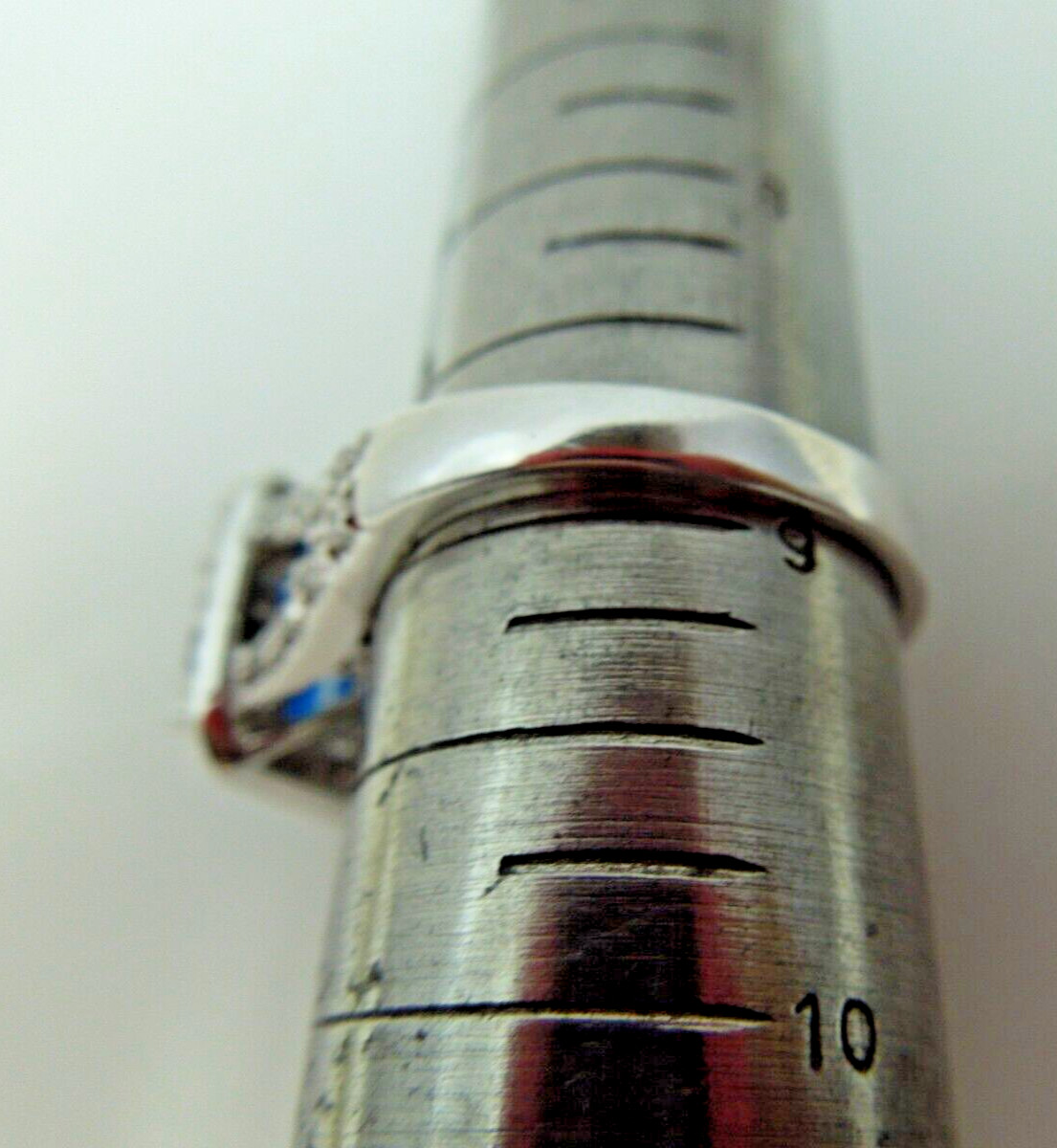 s707 Stunning Solid Sterling Silver Synthetic fau… - image 5