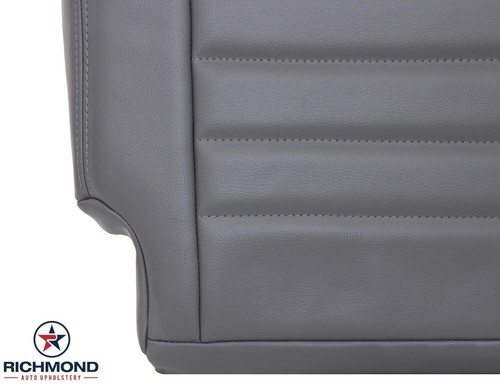 For 2013-2018 Dodge Ram 3500 Work Truck-Driver Side Bottom Vinyl Seat Cover Gray - Picture 9 of 17