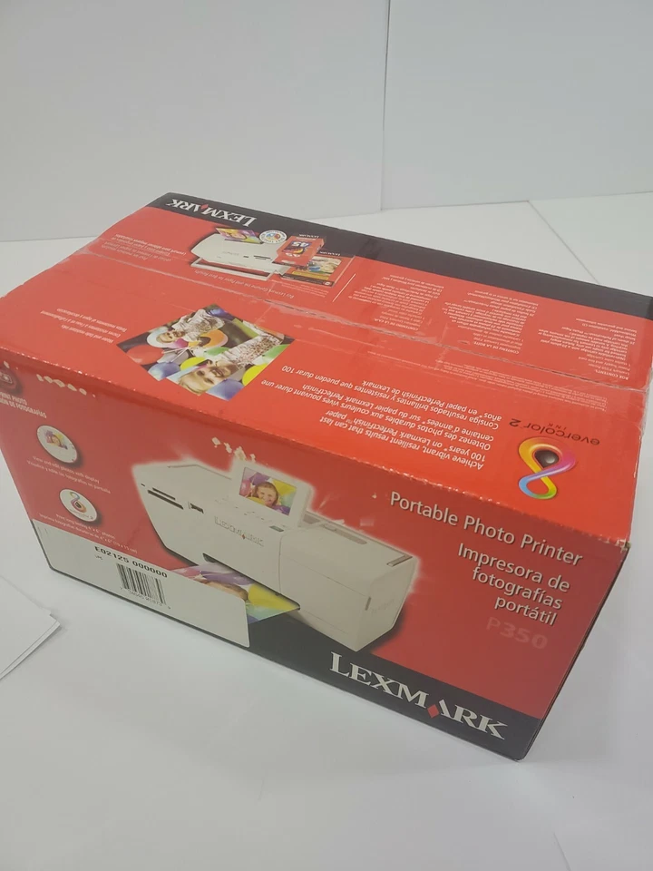 Lexmark P350 Portable 4" x 6" Color Photo Printer 22W0287 NEW FACTORY SEALED - Image 4 of 4