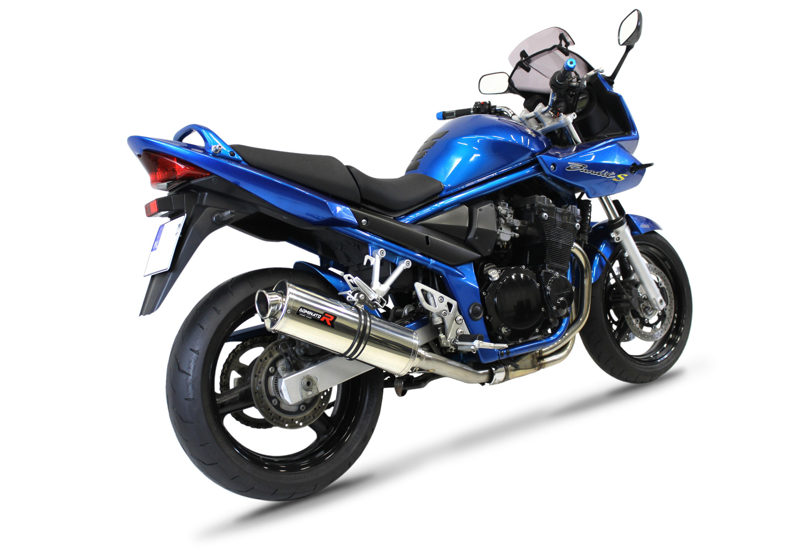 DOMINATOR Terminale Scarico Marmitta OV Per Suzuki GSF 650 Bandit N/S 2007-2016, Acciaio Inox Con DB Killer