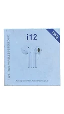 i12 TWS True Wireless Stereo, audio power On Auto Pairing 5.0-Sealed in Box
