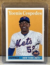 2016 TOPPS THROWBACK THURSDAY 7 YOENIS CESPEDES NEW YORK METS 1958 Print Run 730