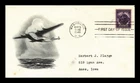 US COVER WORLD WAR II HONORABLE DISCHARGE EMBLEM FDC SCOTT 940 LOWRY CACHET