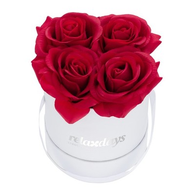 Rosenbox Flowerbox Kunstrosen Box Blumengesteck Blumenbox Rosebox 4 Dekorosen
