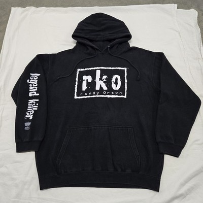 Size L/XL Vintage Randy Orton RKO Legend Killer Hoodie Black Pullover Sweatshirt