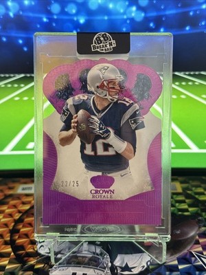 2013 Panini Crown Royale - Tom Brady #91 Purple Holo Die-Cut Crown /25