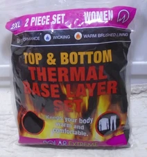POLAR EXTREME WOMENS THERMAL UNDERWEAR  2 PIECE SET COLD WEATHER SIZE 2XL