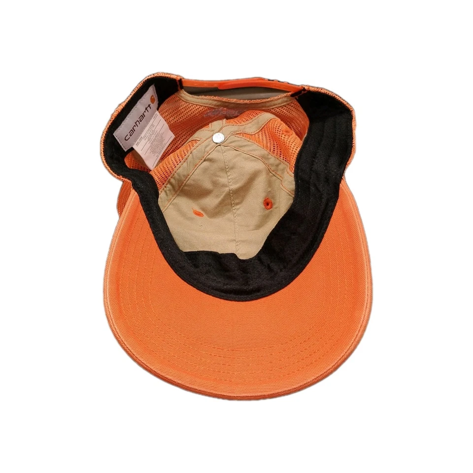 Carhart Adjustable Orange Baseball Cap 100% Cotton - Image 4 of 4