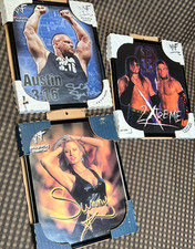 3 Vintage 1996 1998 WWE WWF Framed 10"x 8" Wrestling Stone Cold Sunny 2 Extreme