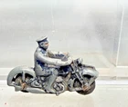 Dinky Toys Motorcycle Rider Figure Diecast Metal Motorbike Model c1930 1/76