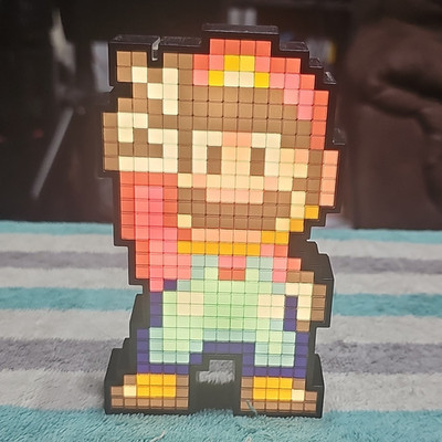 PDP Pixel Pals Light Up Mario Collectible Light Super Mario World 878-041