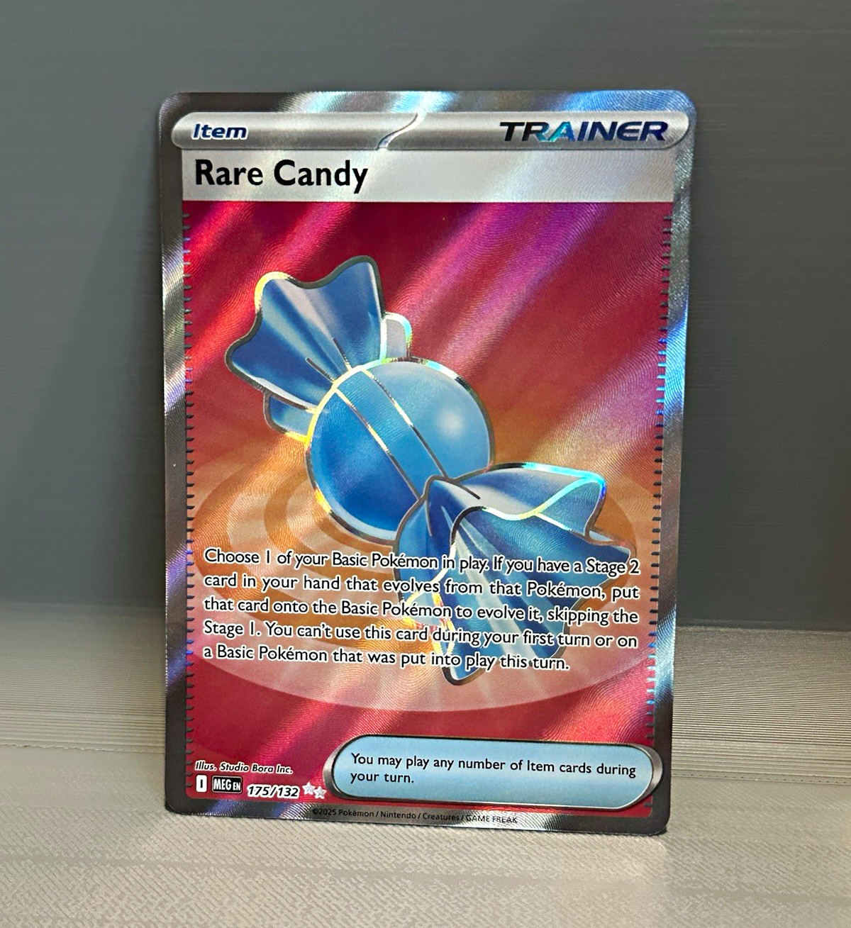 Pokemon TCG Rare Candy 175/132 ME01: Mega Evolution Holo Full Art Ultra Rare EN
